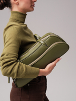 Женская кожаная сумка DBR 31186 зеленая водоросль