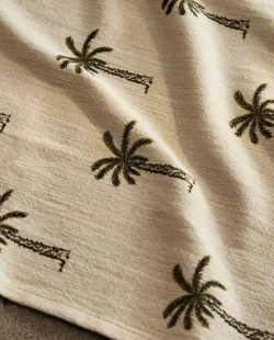 ZARA HOME КУХОННОЕ ПОЛОТЕНЦЕ С ПРИНТОМ (НАБОР ИЗ 2 ШТ.),