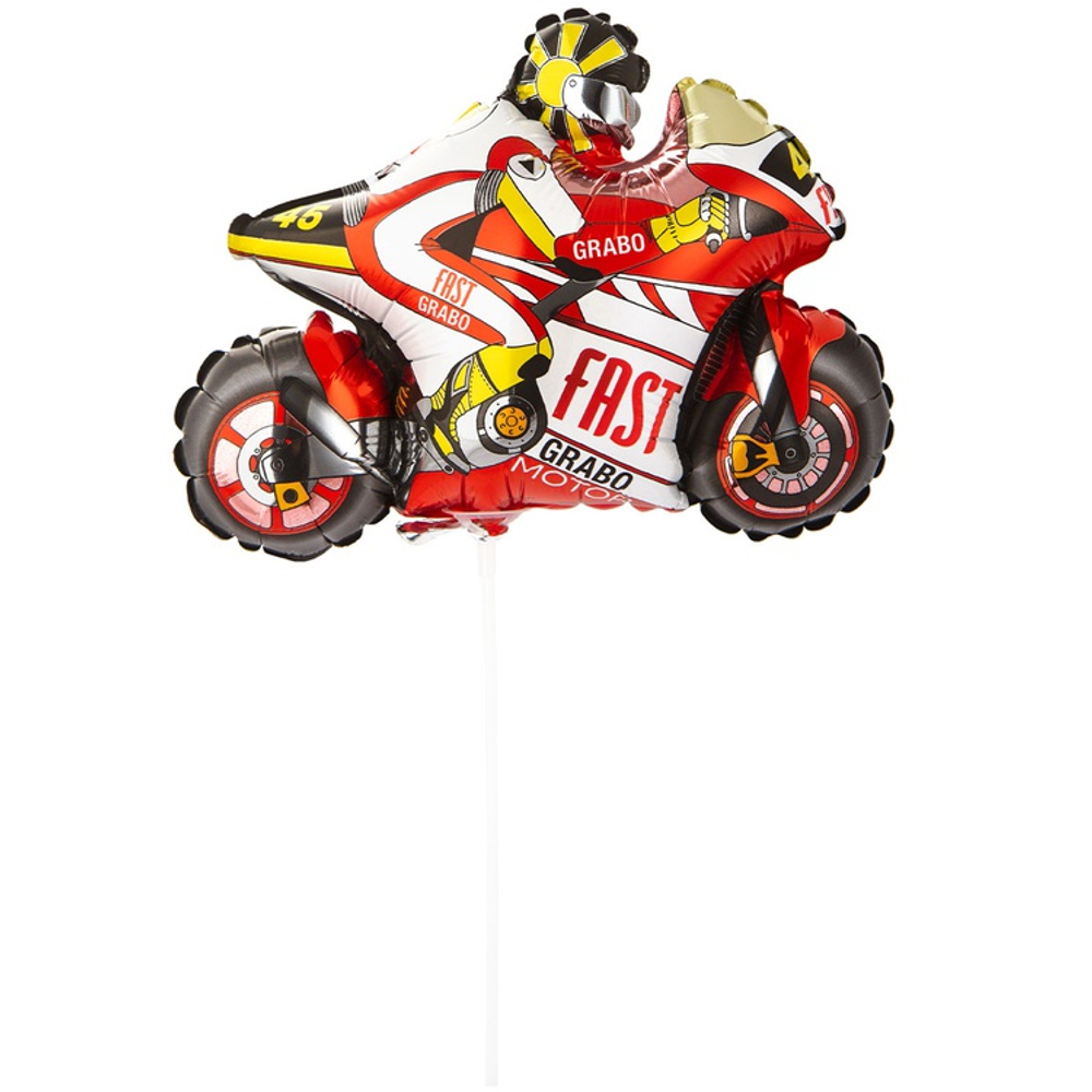 Шар Фольгированный Мотоциклист (Красный)