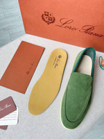 Лоферы Loro Piana зеленые