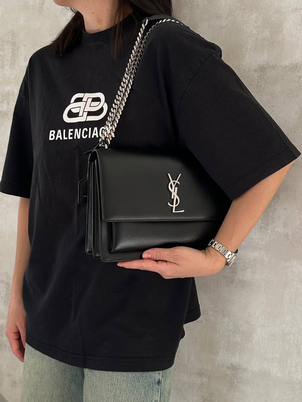 Сумка Saint Laurent medium Sunset shoulder
