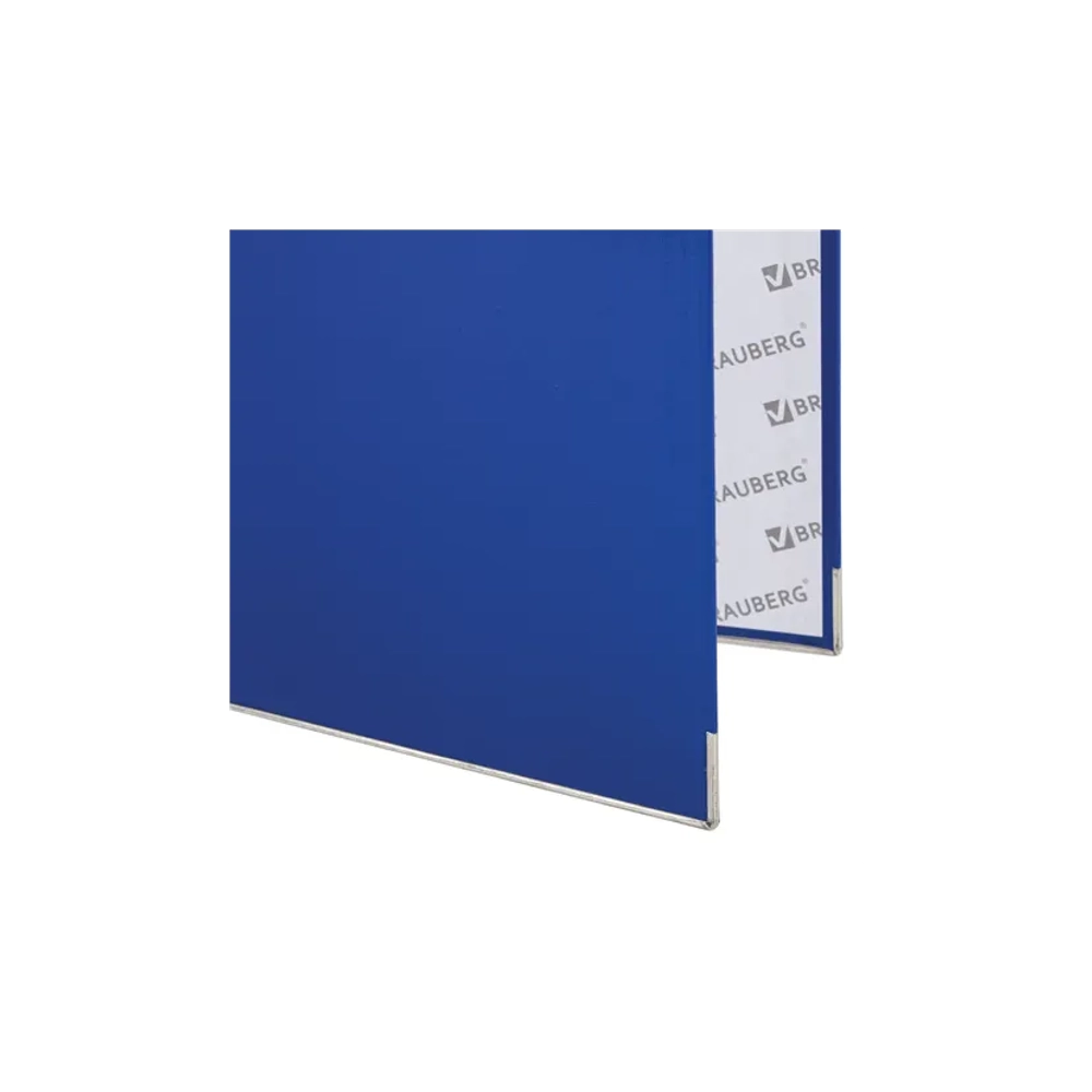 Регистратор 75мм BRAUBERG, покрытие пластик, с уголком, синяя