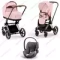 Детская коляска Cybex Priam IV 3 в 1 Peach Pink шасси Chrome