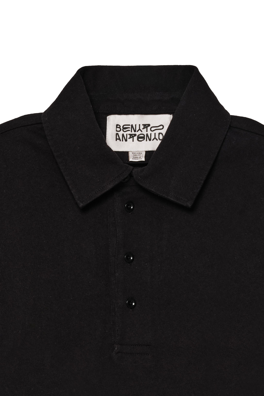 ZARA X BENITO ANTONIO ХЛОПКОВАЯ ФУТБОЛКА С ДЛИННЫМИ РУКАВАМИ, ЧЕРНЫЙ