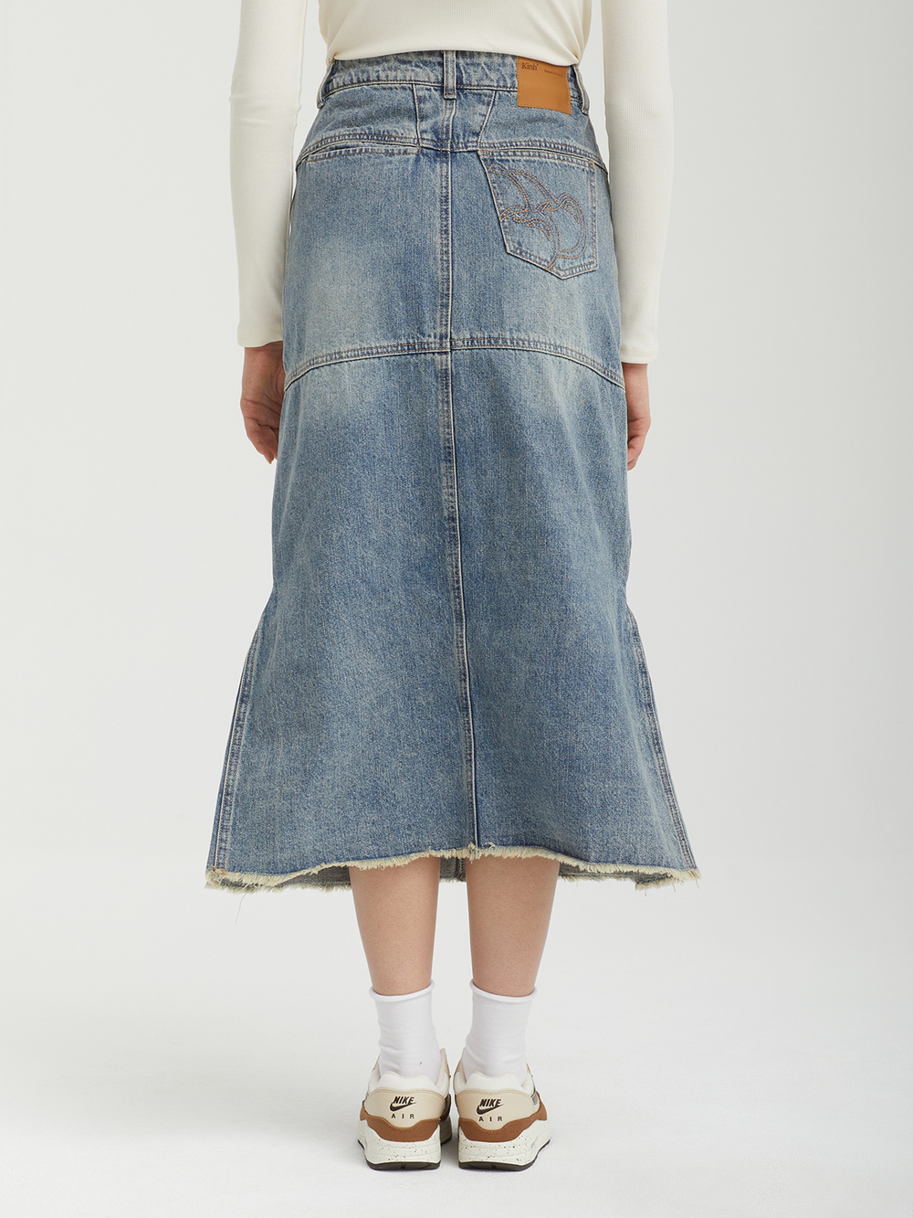Юбка Vintage Cargo Denim Long Skirt