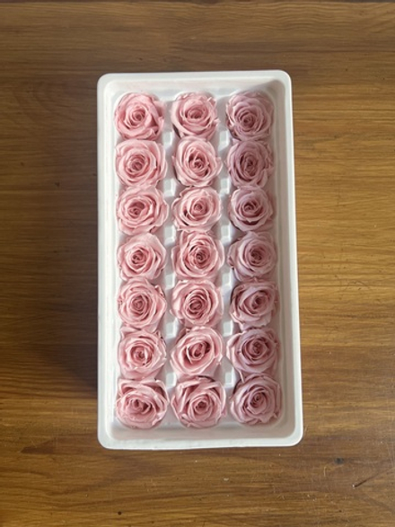 Роза классическая розовая d=2-3 см (упак 21 шт)