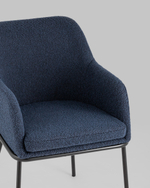 Стул Кози ткань букле синий