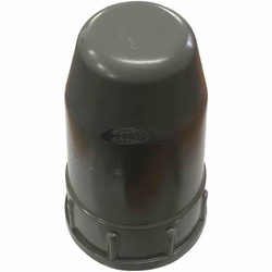 Колпак универсальный на баллон металл (силуминовый) серый