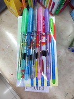 Ручка масляная 0,7мм, синяя, 5 видов микс, С-40163