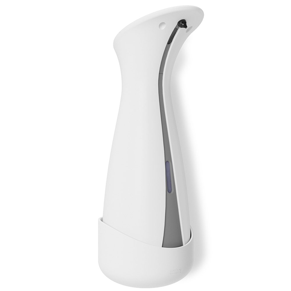 Диспенсер для мыла сенсорный настенный otto, 255 мл, бело-серый