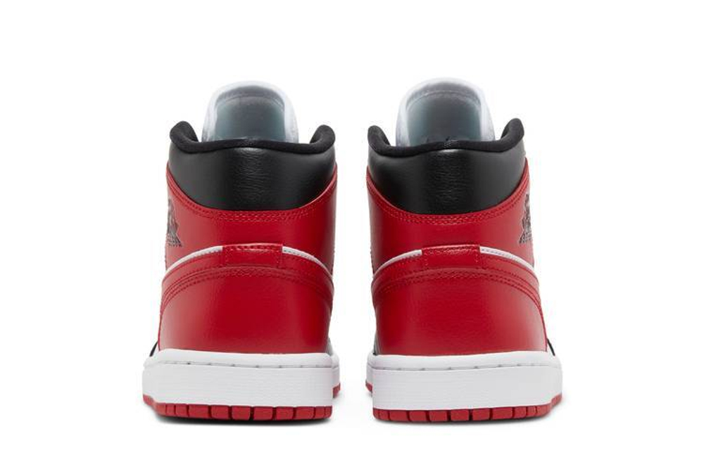 Кроссовки Jordan Air Jordan 1 Mid "Bred Toe" (Женская размерная сетка)