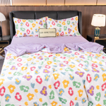 Комплект постельного белья Сатин с Одеялом 100% хлопок 160x80 на резинке OBR094