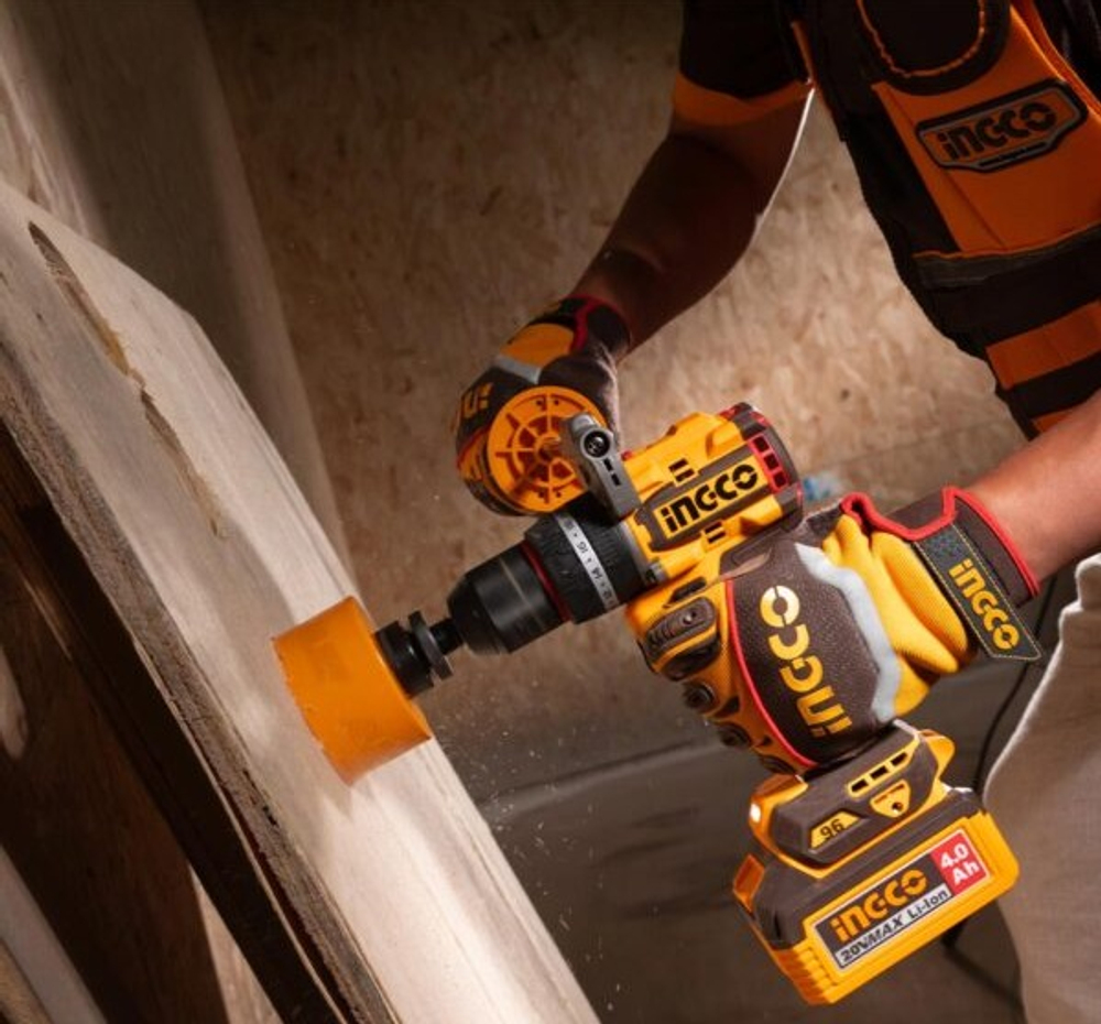 Аккумуляторный бесщёточный ударный шуруповерт INGCO CIDLI209685 INDUSTRIAL 20 В 96 Нм