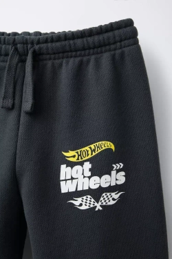 ZARA БРЮКИ-ДЖОГГЕРЫ С ПРИНТОМ HOT WHEELS ™ MATTEL, АНТРАЦИТОВО-СЕРЫЙ