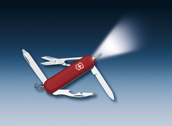 Нож-брелок Victorinox Classic Midnite Manager, 58 мм, 10 функций, красный