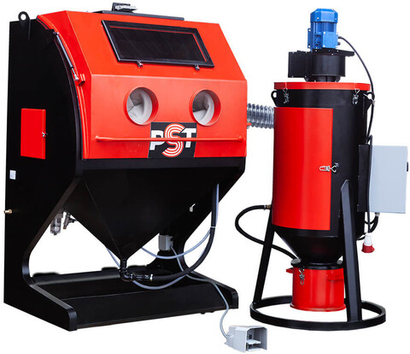 Эжекторная пескоструйная камера PST КСО-135-И-ФВР-М с фронтальной загрузкой
