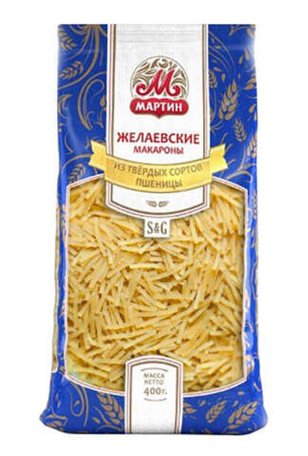 Макароны "Мартин" 400г. Вермишель №2 Желаевские Казахстан