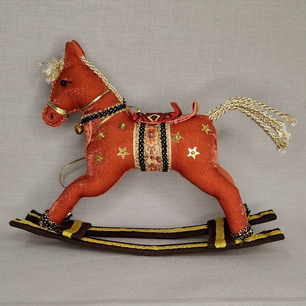 Ёлочная игрушка Лошадка-качалка