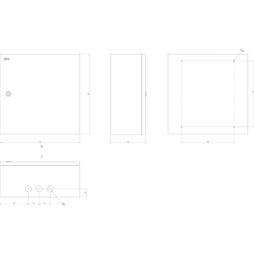 Корпус металлический ЭРА SIMPLE ЩМП-05 (400х400х175) IP31 УХЛ3 серый
