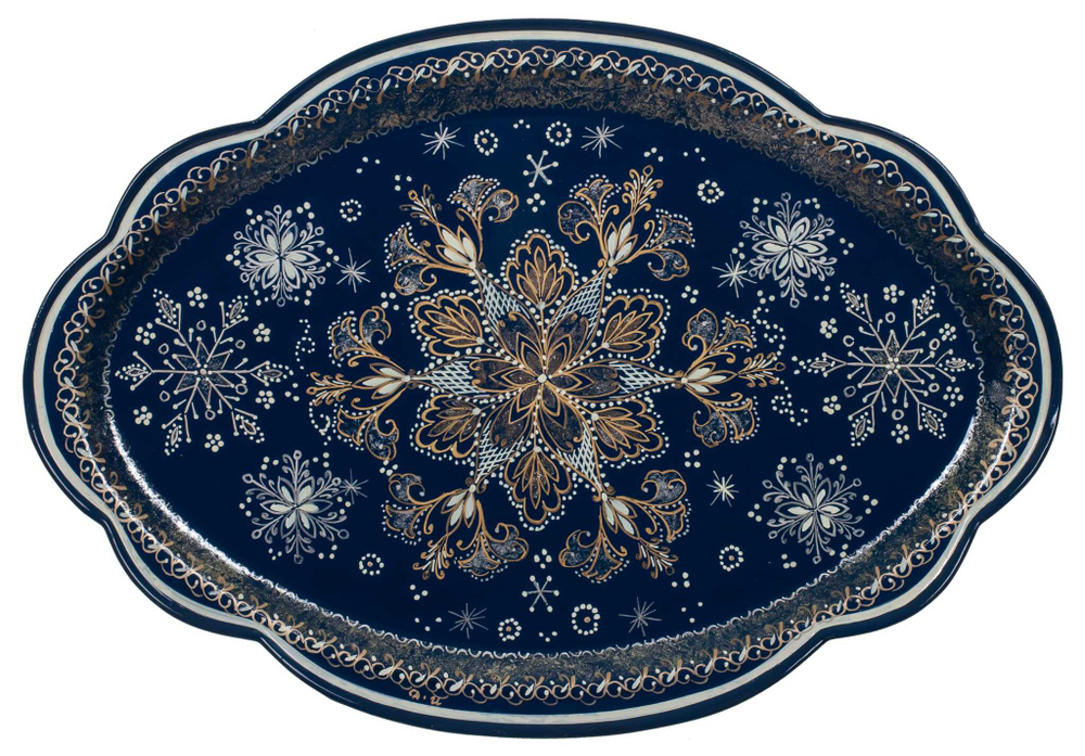 Zhostovo metal tray ornamental A11D14032023016