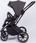 Детская коляска Peppy Tecla 3 в 1 с автокреслом Verona Beige Shadow Antrazit Chrome Edition Графитовый