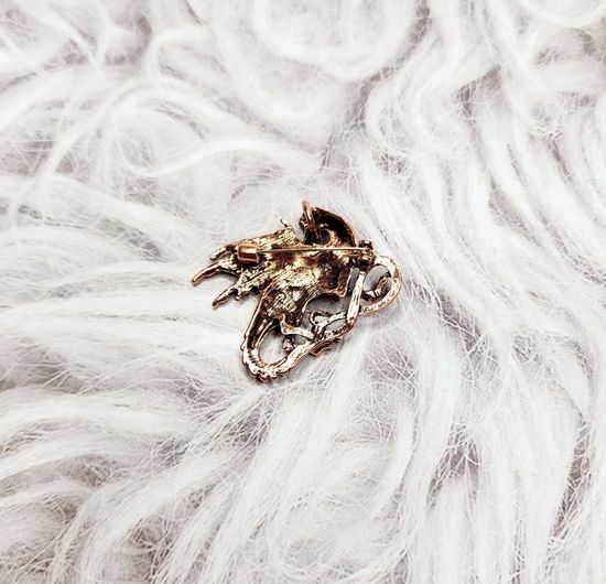 Брошь "Кошка", цвет  золото