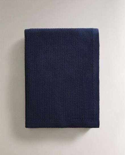 ZARA HOME ДЕТСКИЙ ОДНОТОННЫЙ ПЛЕД, СИНИЙ