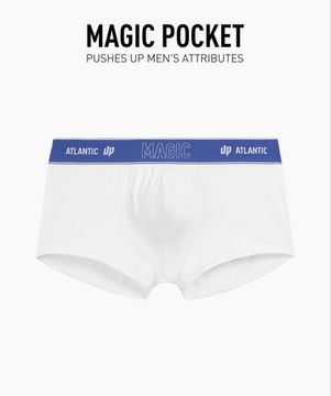 Трусы мужские боксеры (1 шт) Atlantic MH-1200, хлопок, белый