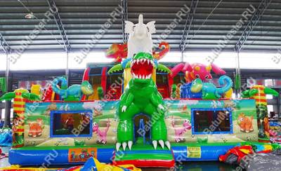 Хамелеон и динозавры 17*9*9 м, два входа