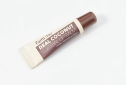 Farmstay Восстанавливающий бальзам c кокосовым маслом real coconut essential lip balm, 10 мл