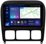 Магнитола для Mercedes-Benz S-класс W220 1998-2005 (рамка черная) - Teyes CC3-2K QLed Android 10, ТОП процессор, SIM-слот, CarPlay