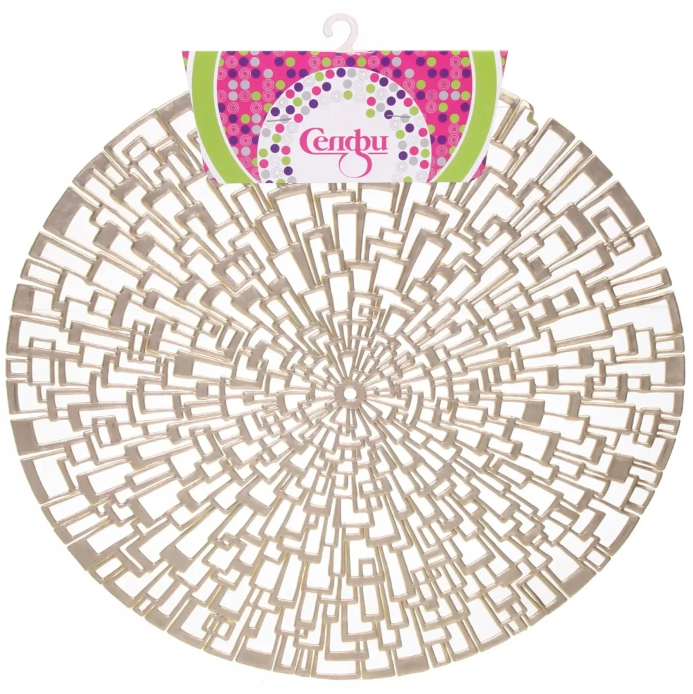 Салфетка на стол 38см «Эклектика» золото