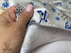 Футер 2-нитка НАЧЕС ГНОМЫ синие