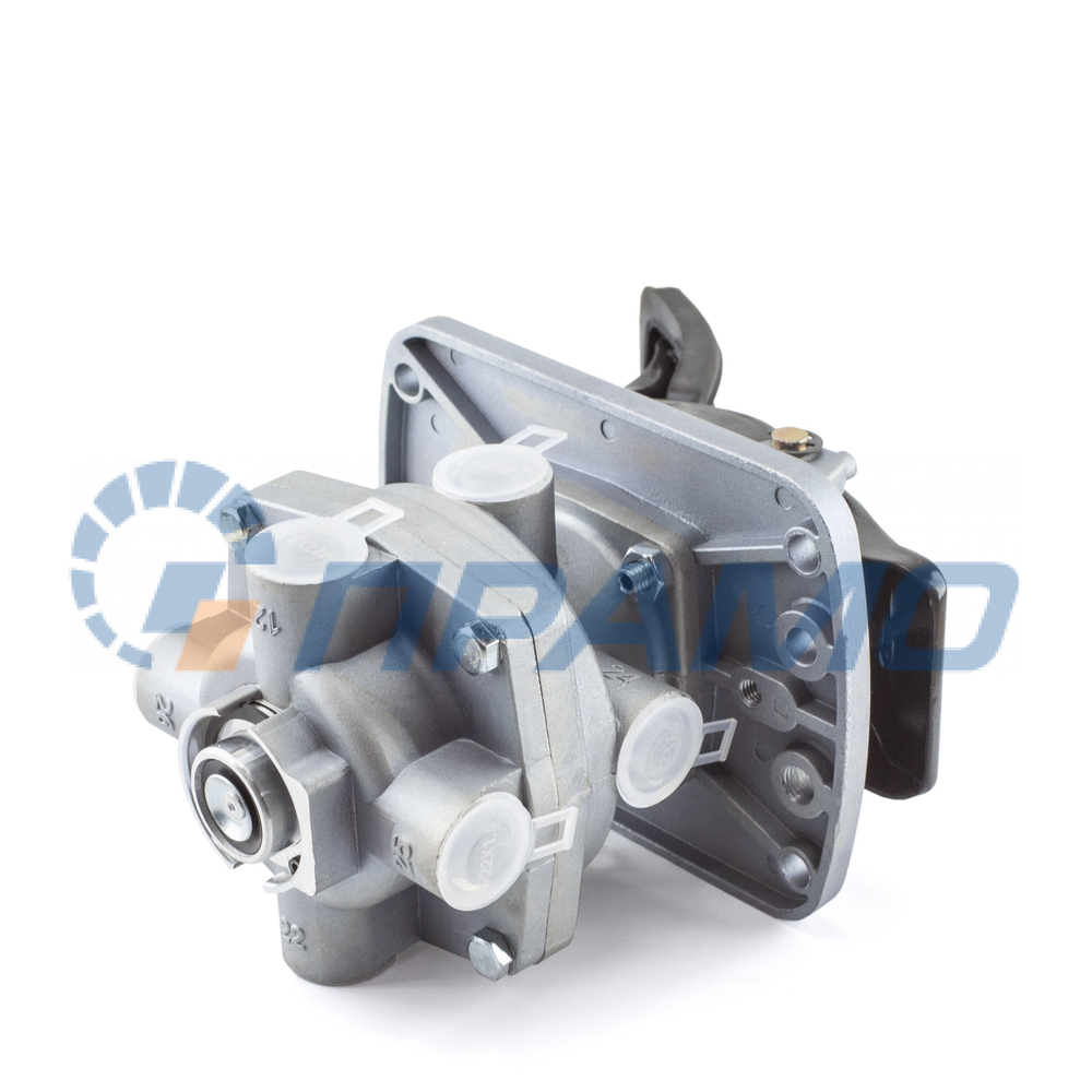 5320-3514108 (ПРАМО) Кран тормозной 2-х секционный в сборе с педалью для КАМАЗ-евро
