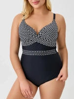 Купальник слитный зебра