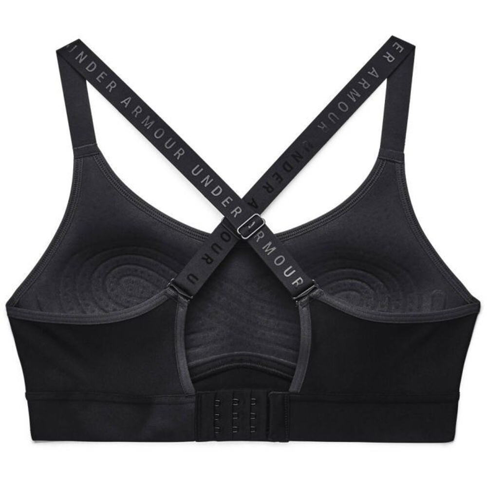 Теннисный бюстгальтер Under Armour Womens Infinity Mid Printed Bra - Black