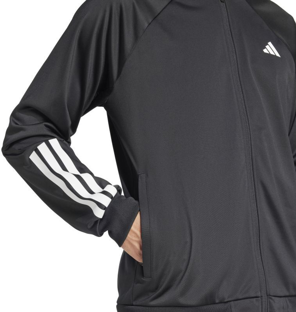 Мужская теннисная кофта Adidas 3 stripes Knit - черный