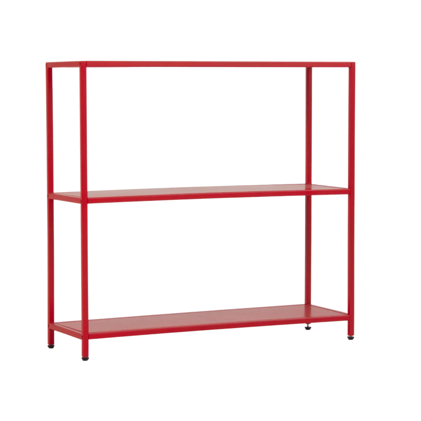 Стеллаж металлический 75х80х25, красный