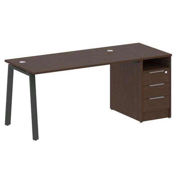 Метал Систем Рабочая станция с тумбой на А-образном м/к БА.РС-СТП-1.3