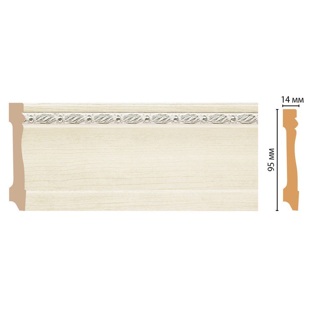 Плинтус Decomaster D195 WoodLine 195-15