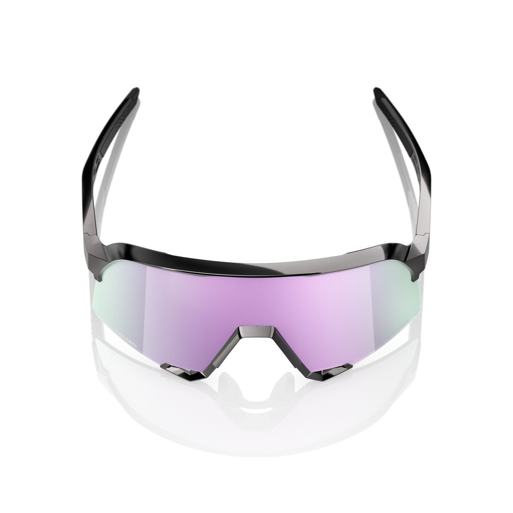 Спортивные очки 100% S3 Polished Black - HiPER Lavender Mirror Polarized Lens