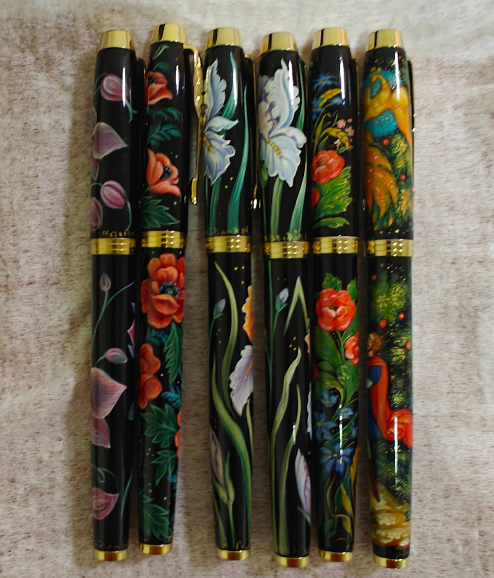 Ручка Parker и Waterman с индивидуальной росписью на заказ