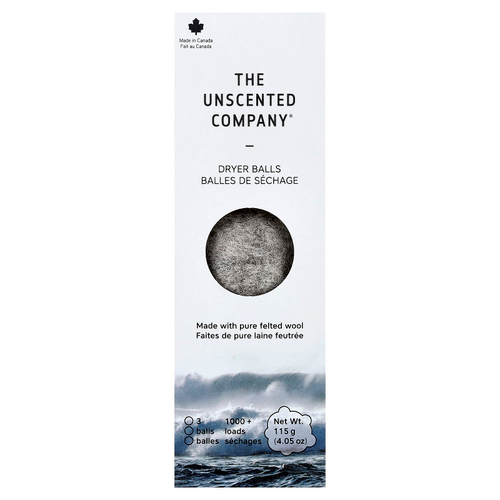 The Unscented Company, Шарики для сушки, 3 шарика, 115 г (4,05 унции)