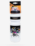 Фляга TRIX, 800 мл, защитная крышка, 70°С/-10°С, LDPE, черно-белая (100)