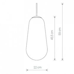 Плафон стеклянный Nowodvorski Cameleon PEAR L TR/G 8532