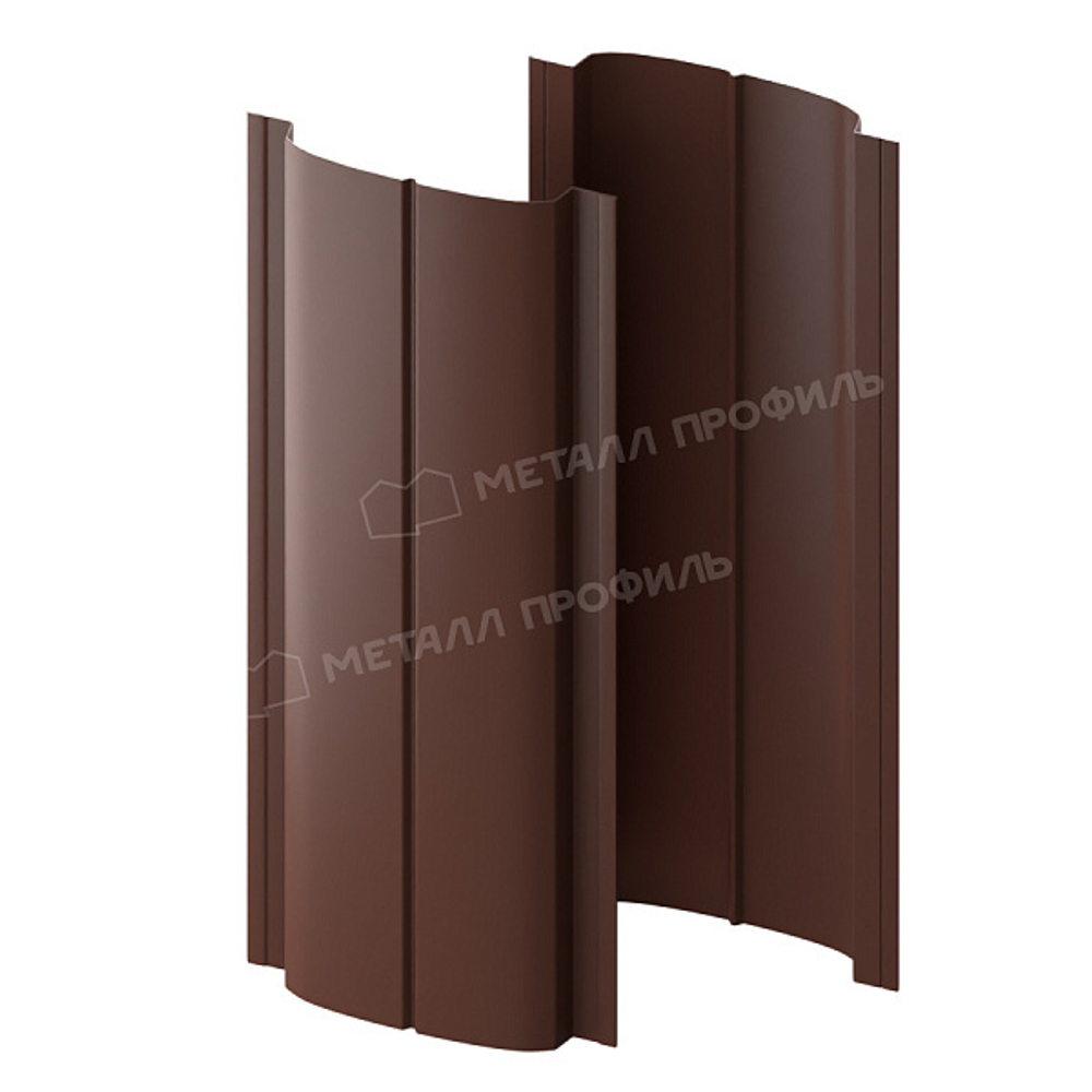 Штакетник металлический МП ELLIPSE 19х126