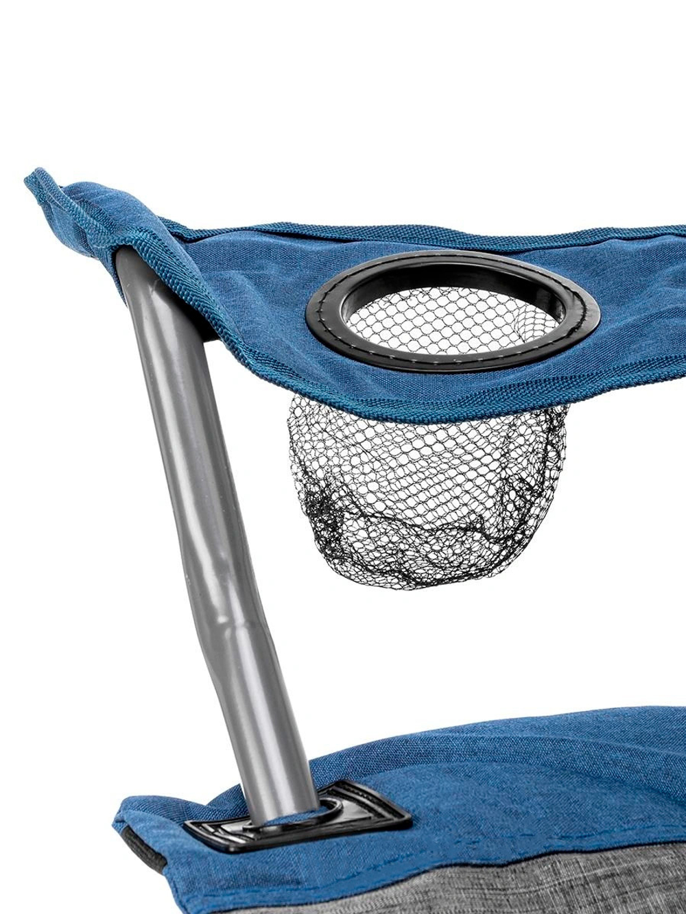 Кресло складное Helios синий/серый (HS-244-BG)