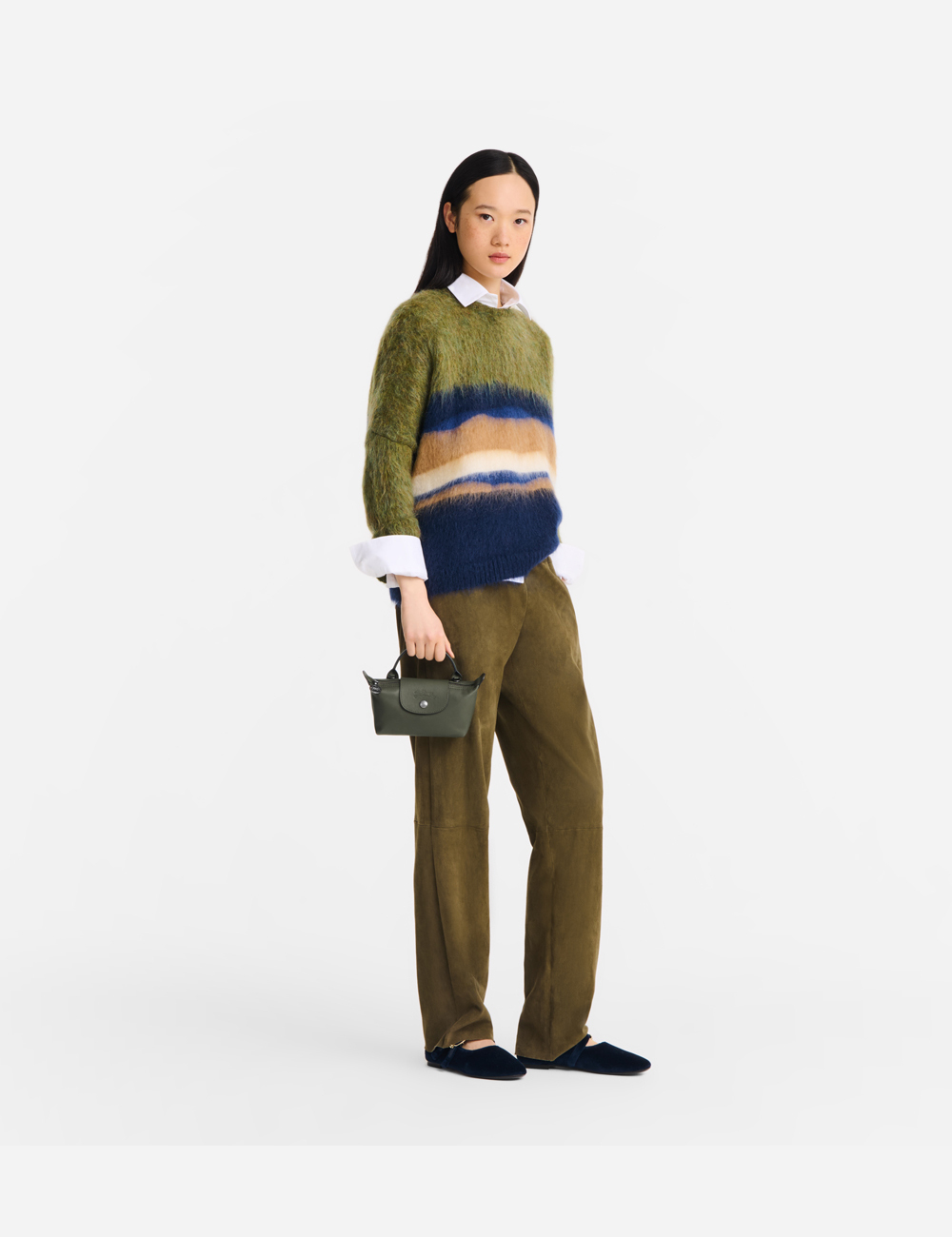 Longchamp Le Pliage Xtra XS Pouch Leather "Fir"