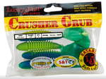 Силиконовая приманка LJ Pro Series CRUSHER GRUB 3.9in 10см #T50 Black Blue