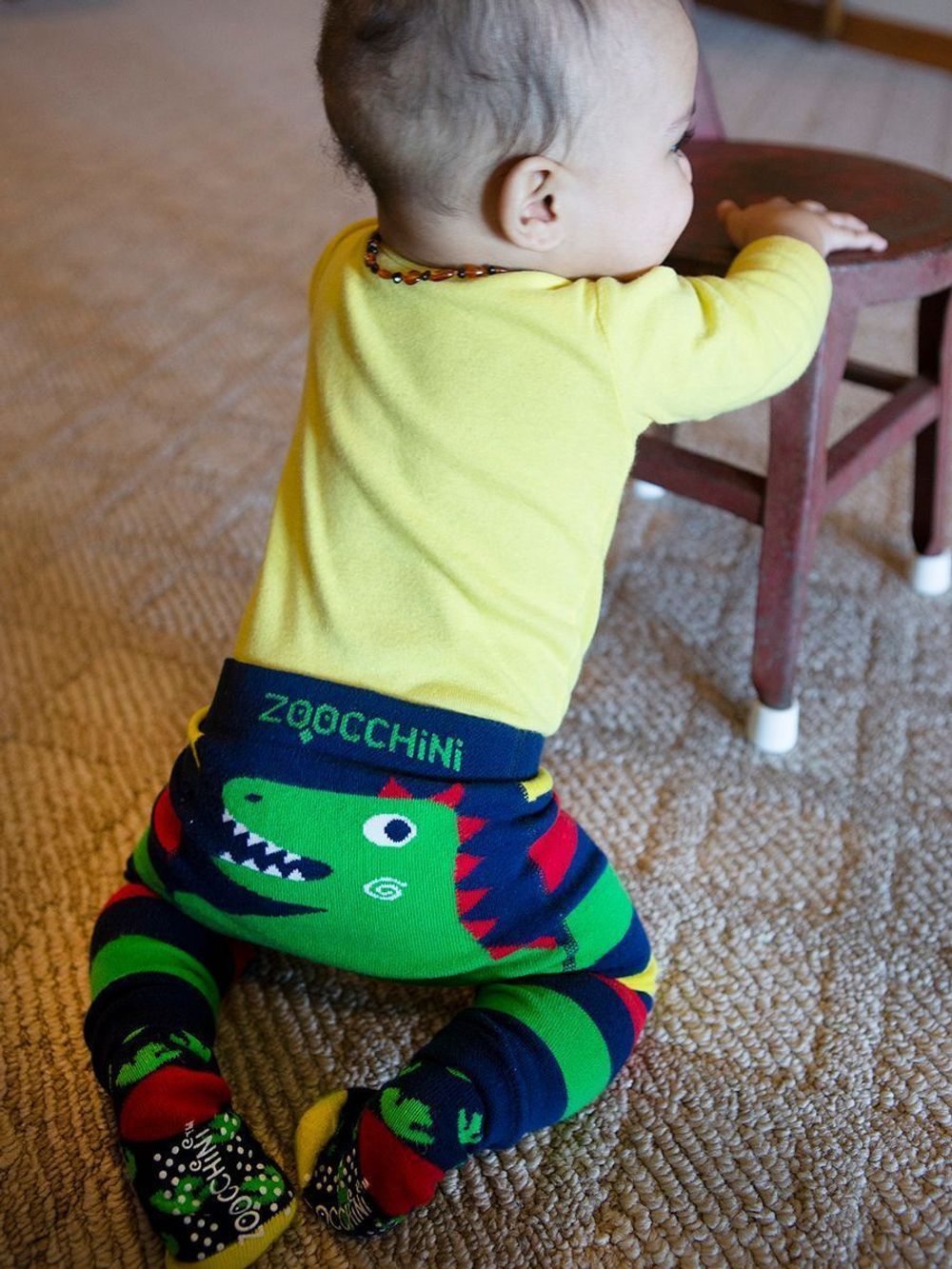 Набор легинсов с носками для детей Zoocchini Динозаврик Дэвин (12-18 м)